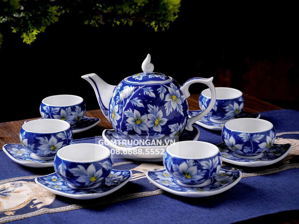 ấm ch&eacute;n b&aacute;t tr&agrave;ng 9