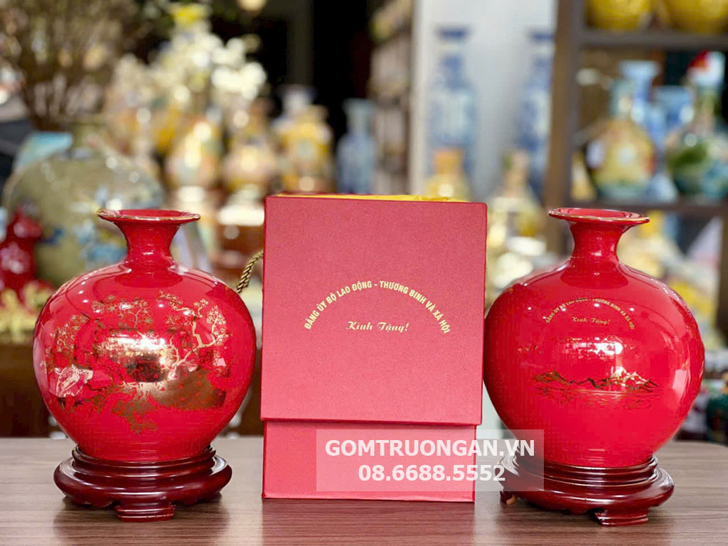 Gợi &yacute; mẫu b&igrave;nh h&uacute;t t&agrave;i lộc in logo phổ biến