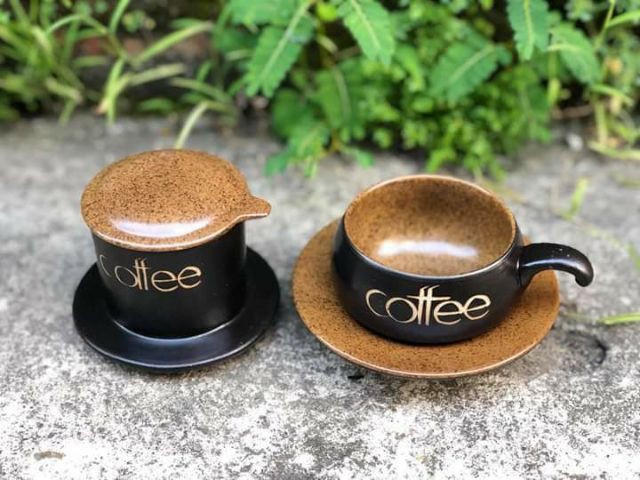 Bộ phin pha cafe 6 màu cao cấp gốm sứ Bát Tràng 8