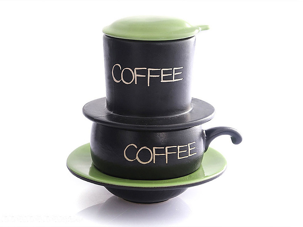 Bộ phin pha cafe 6 màu cao cấp gốm sứ Bát Tràng 3