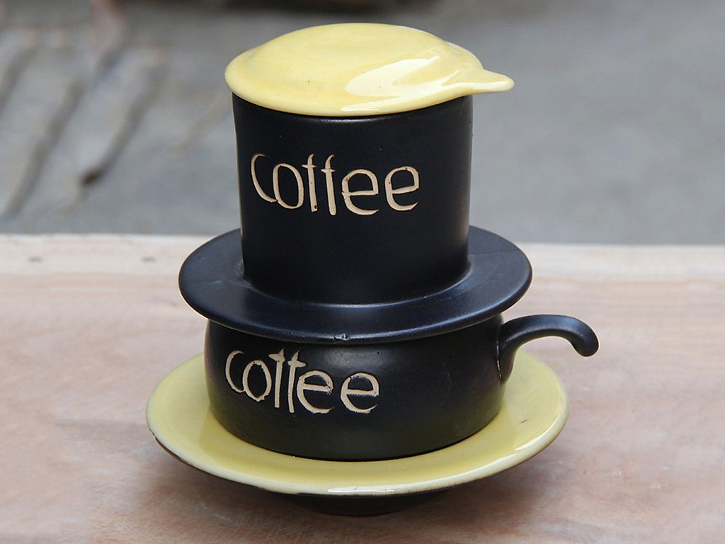 Bộ phin pha cafe 6 màu cao cấp gốm sứ Bát Tràng 1