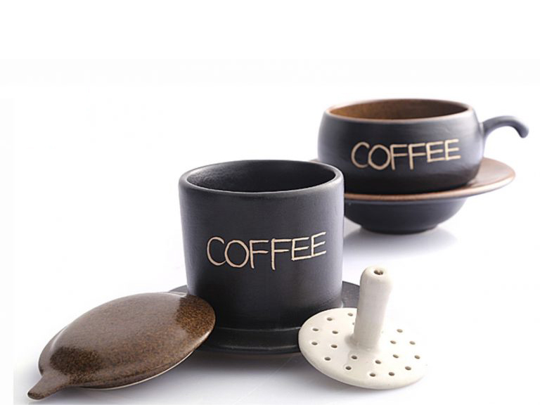 Bộ phin pha cafe 6 màu cao cấp gốm sứ Bát Tràng 6