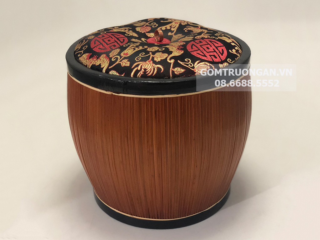 Giỏ ủ ấm tích nghệ nhân Bát Tràng 1,5 lít 1