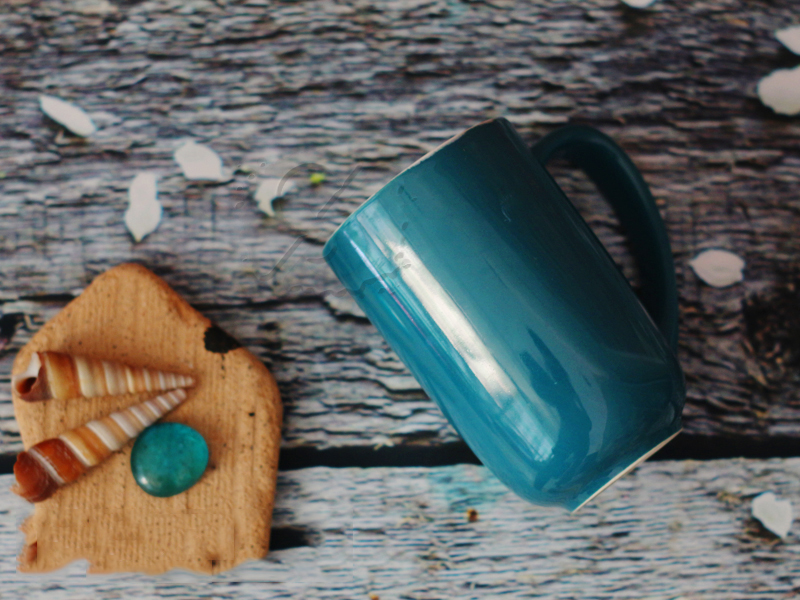 Ly sứ m&agrave;u đ&aacute;y bầu l&ograve;ng trắng