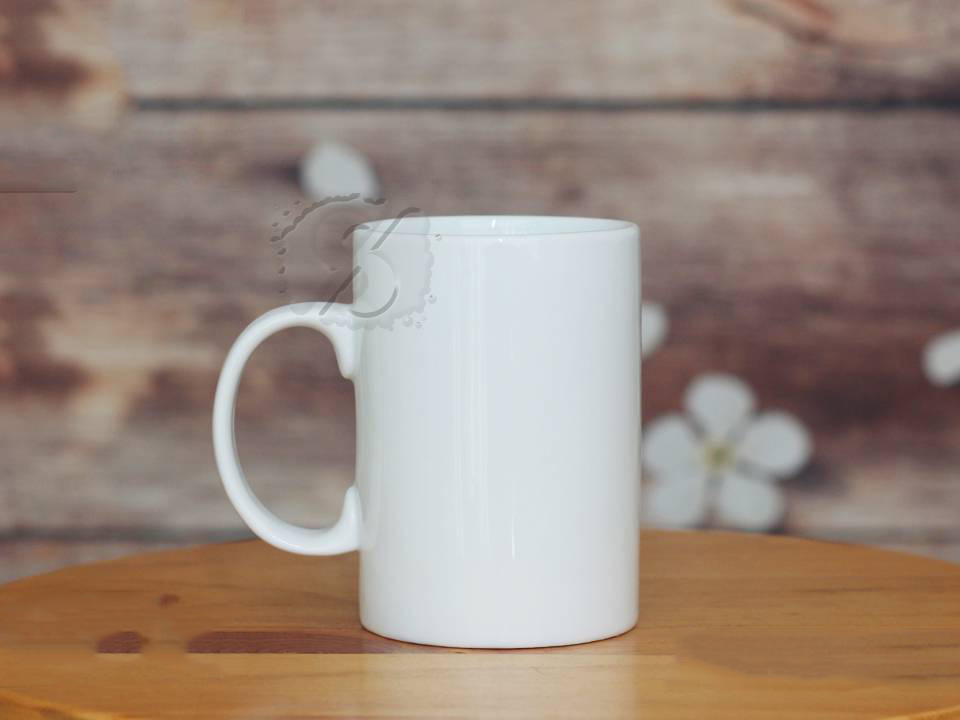 Ly sứ men trắng dáng trụ cao 2