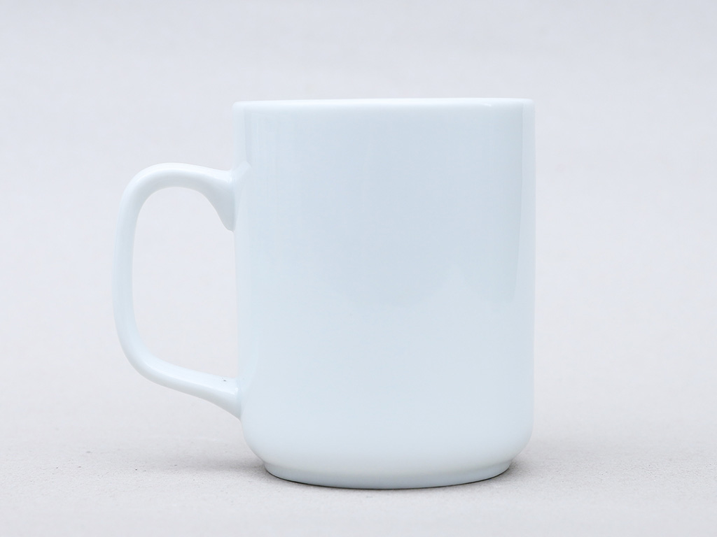 Ly sứ men trắng dáng trụ đáy tù 1