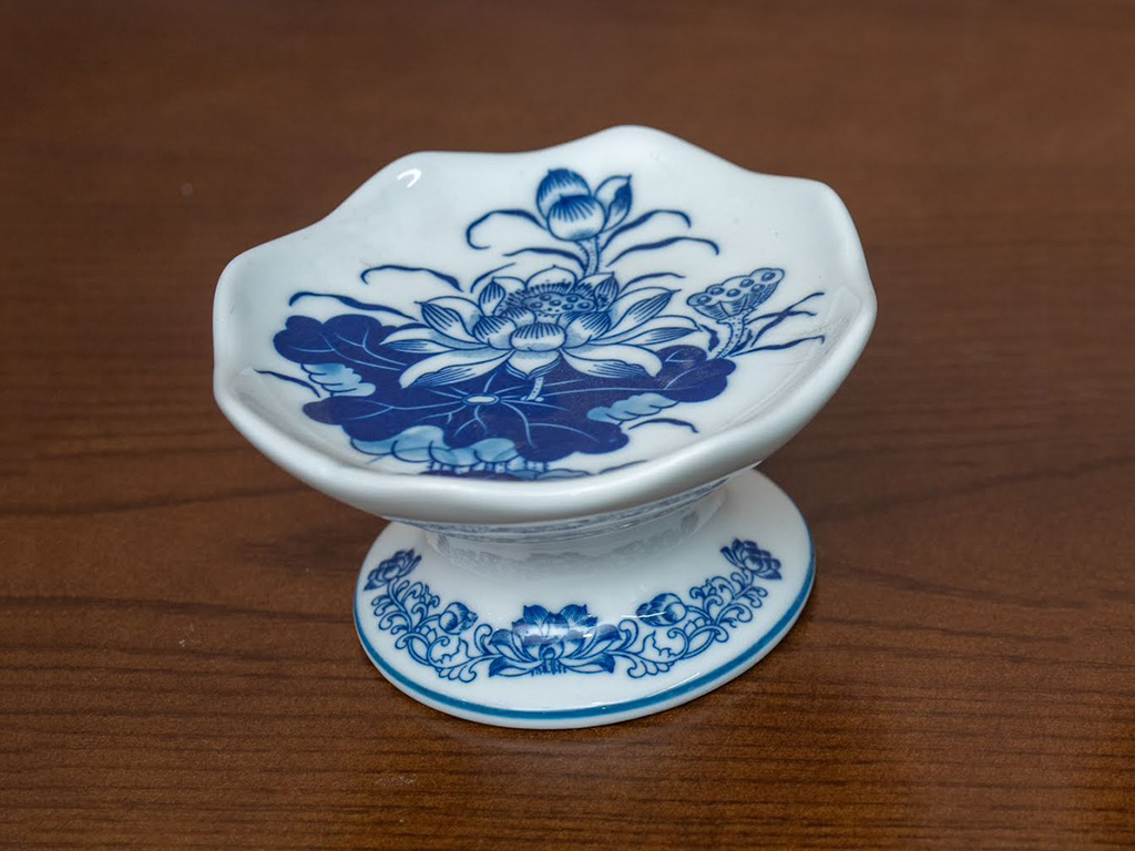 Chân nến men lam Vạn Phúc Trường An S2 1