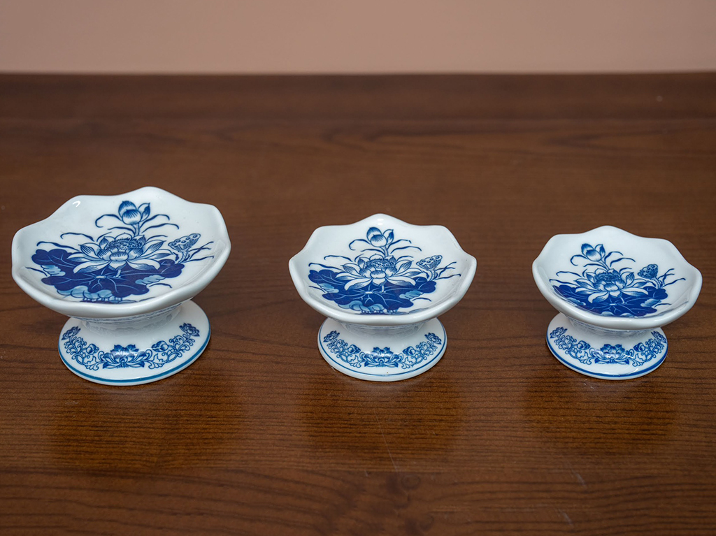 Chân nến men lam Vạn Phúc Trường An S3 2