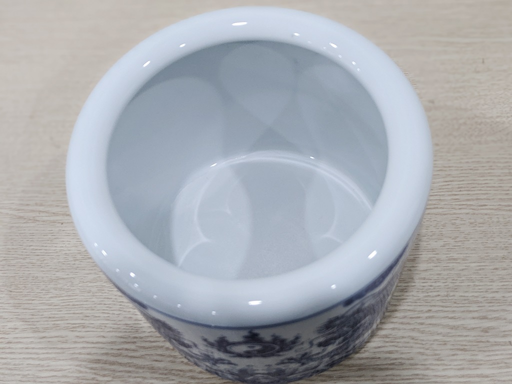 Bát hương Bát Tràng rồng men lam Trường An 18cm 6