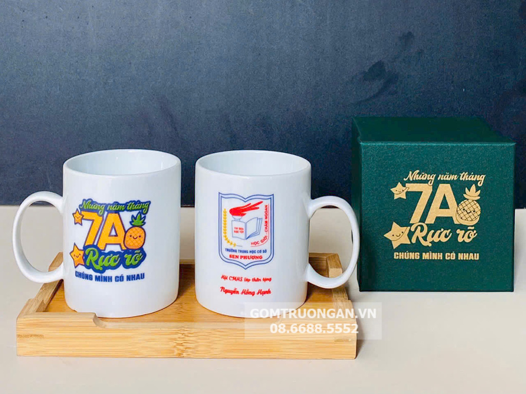 Ly sứ men trắng dáng trụ C 1