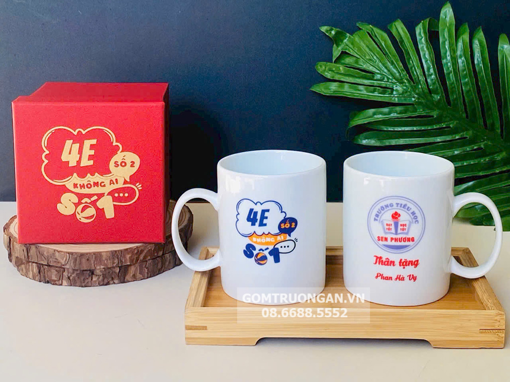 Ly sứ men trắng dáng trụ C 2