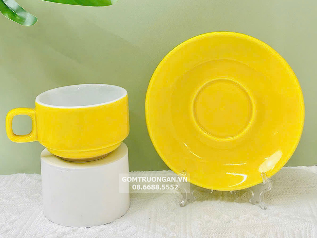 Ly cốc tách cafe 150ml Bát Tràng nhiều màu 2