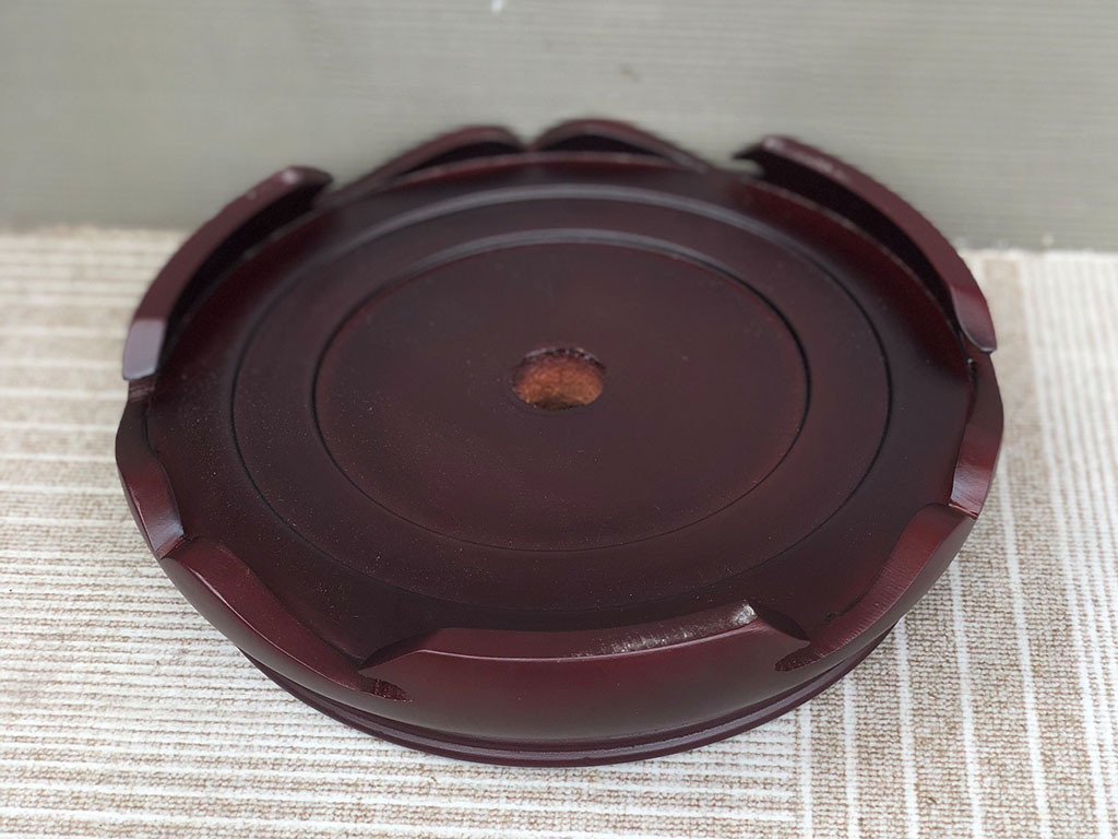 Chân đế gỗ bát hương 2 mặt đường kính 22cm 3