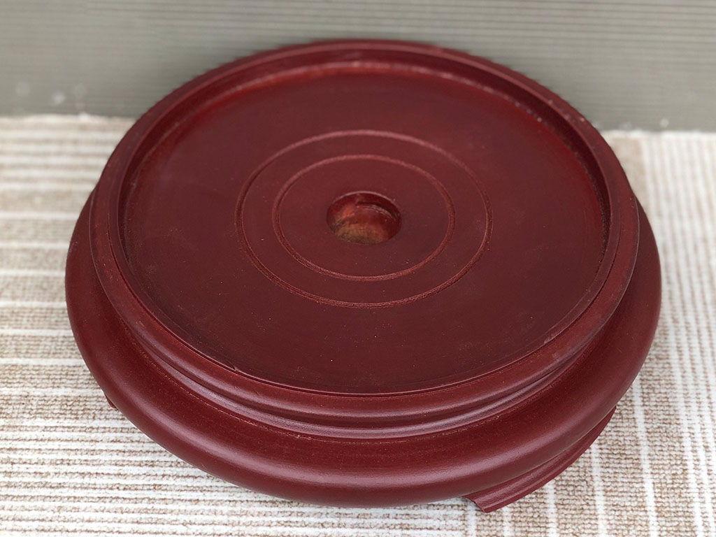 Chân đế gỗ bát hương 1 mặt đường kính 20cm 2