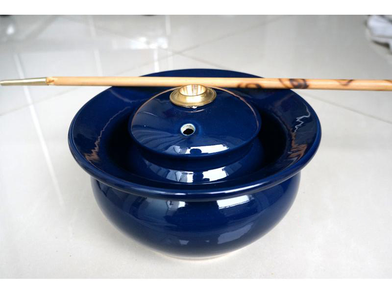 Điếu bát men xanh đen mệnh Thủy 1