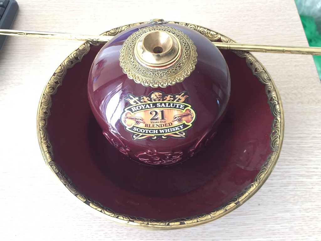 Điếu bát Chivas 21 đỏ Bát Tràng 2