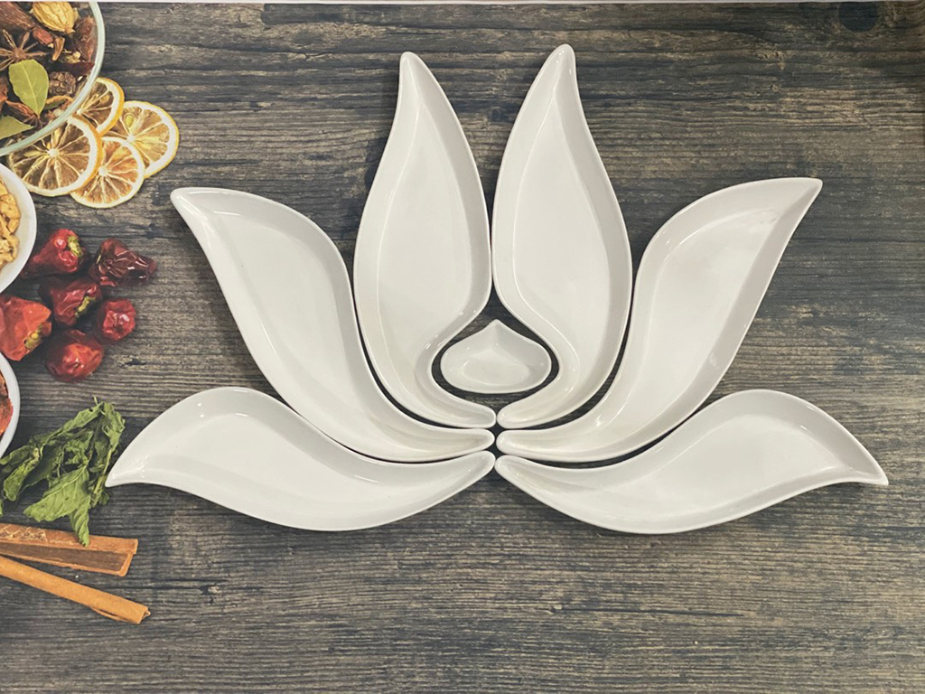 Bộ bát thắp hương hoa sen trắng cao cấp 7 món 1