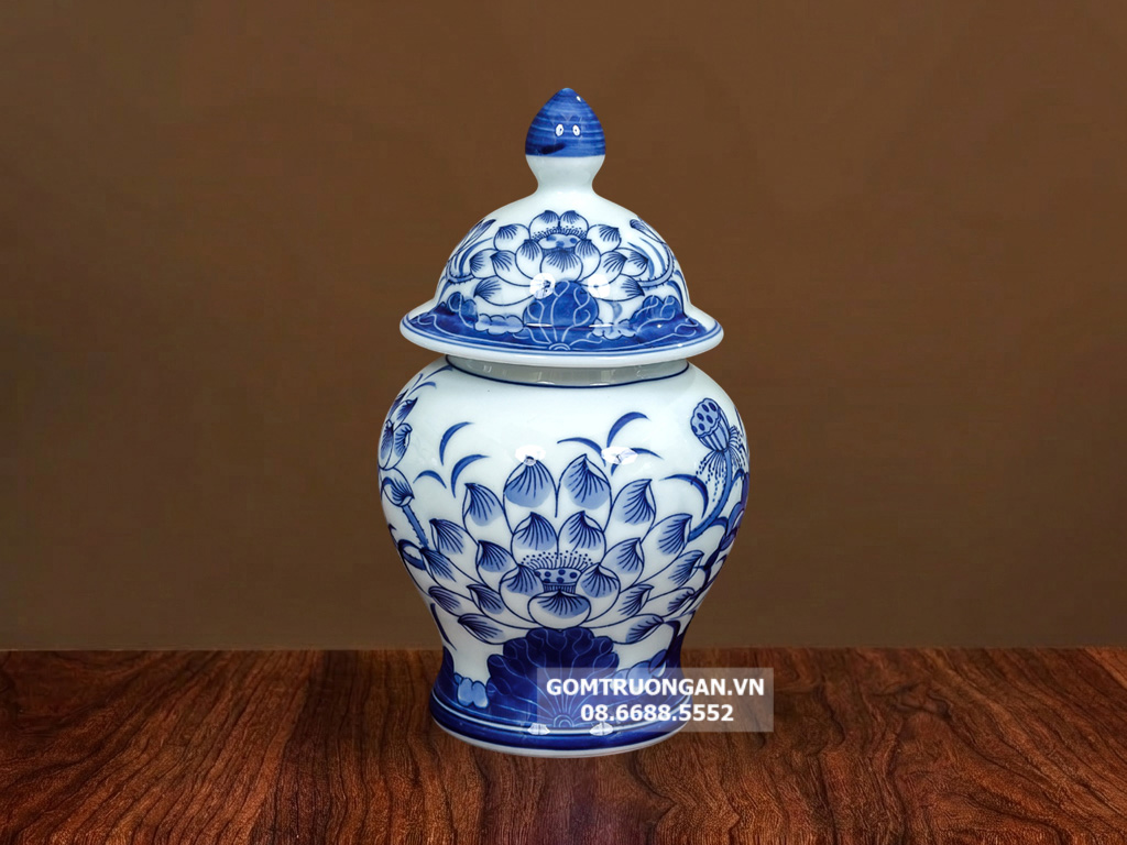 Chóe thờ men xanh ngọc Lộc Phát S4 1