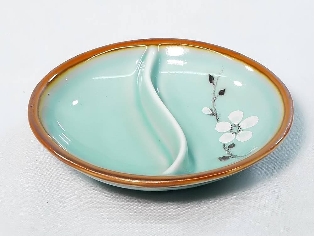 Bộ bát đĩa Bát Tràng men lam ngọc vẽ hoa Anh Đào trắng 24 sản phẩm 10