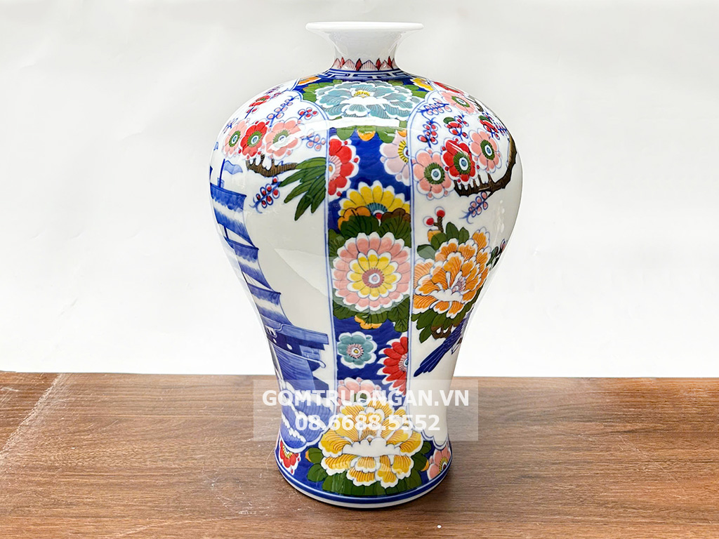 Mai bình tích lộc Thuận Buồm Xuôi Gió men màu 2