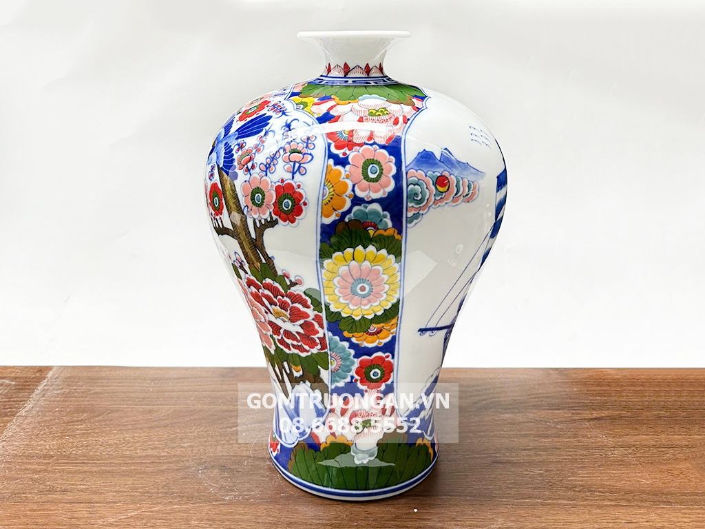 Mai bình tích lộc Thuận Buồm Xuôi Gió men màu 4