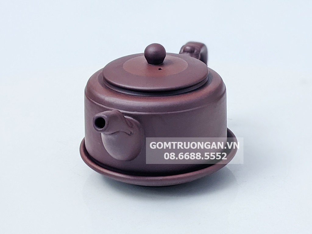 Ấm tử sa Bát Tràng Châu Bàn đầu rồng 3