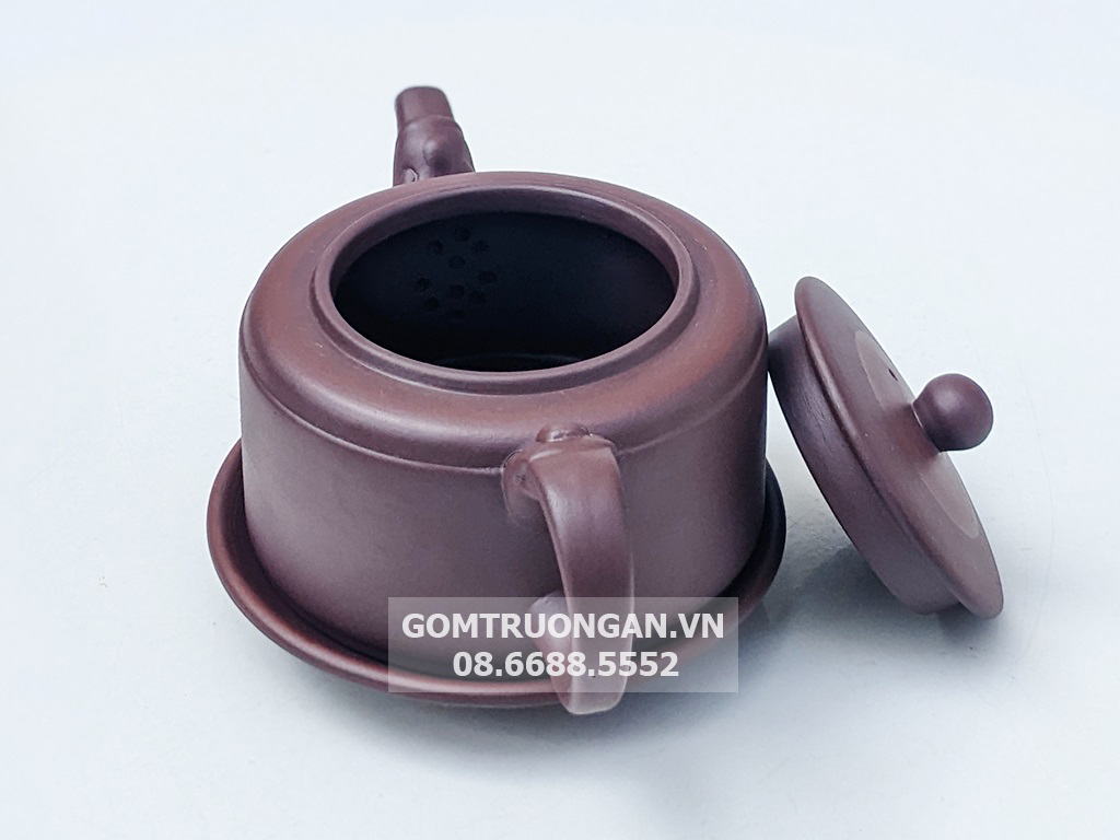 Ấm tử sa Bát Tràng Châu Bàn đầu rồng 4