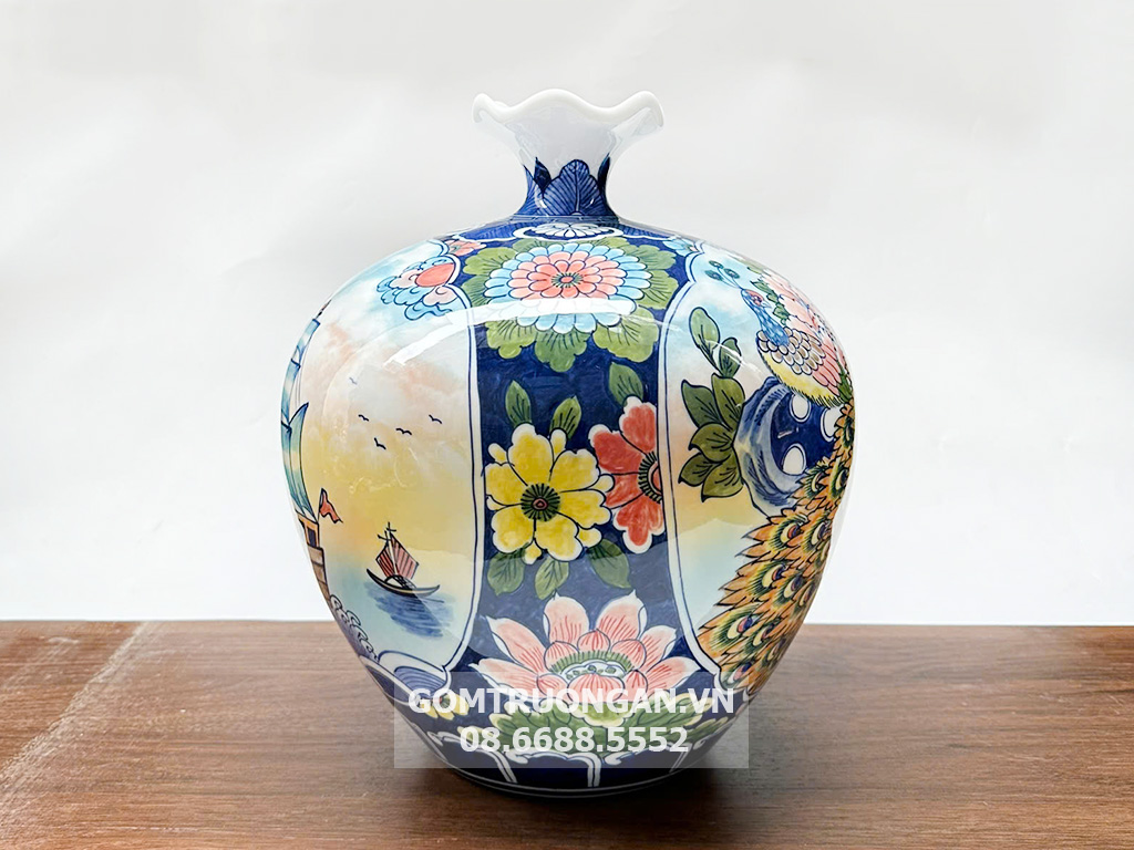 Túi hút tài lộc Thuận Buồm Xuôi Gió Phú Quý men màu 30 4