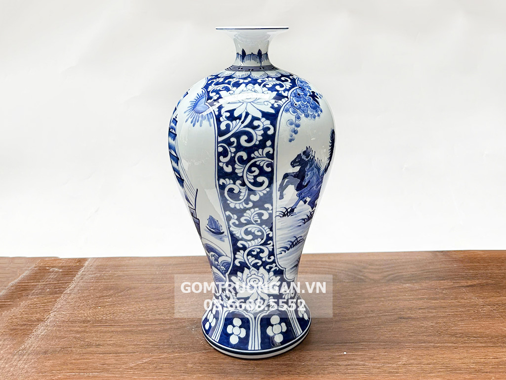 Mai bình tích lộc Thuận Buồm Xuôi Gió Mã Đáo Thành Công men ngọc 2