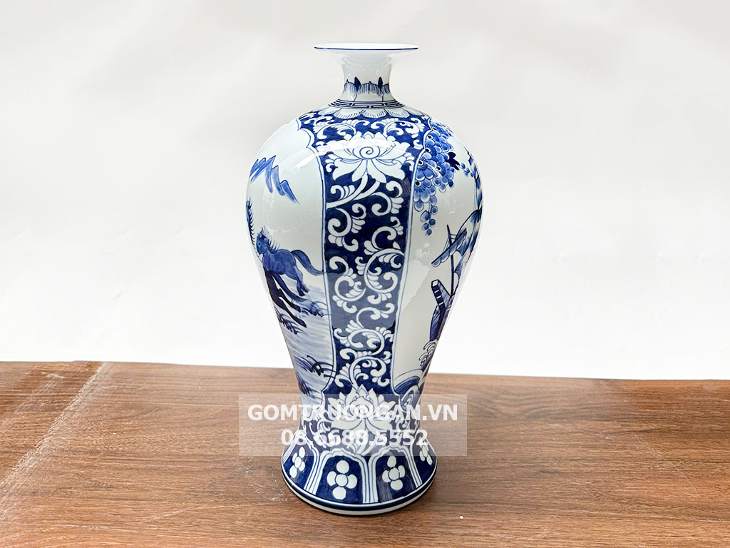 Mai bình tích lộc Thuận Buồm Xuôi Gió Mã Đáo Thành Công men ngọc 4