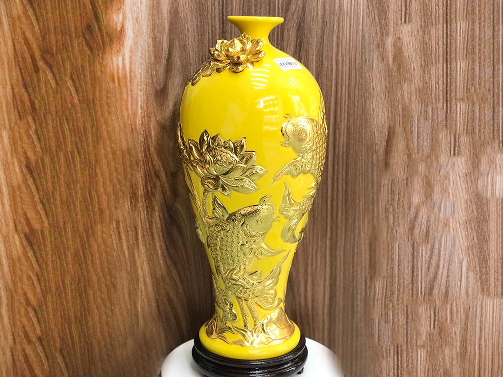 Mai bình dát vàng Sen cá 42cm 1