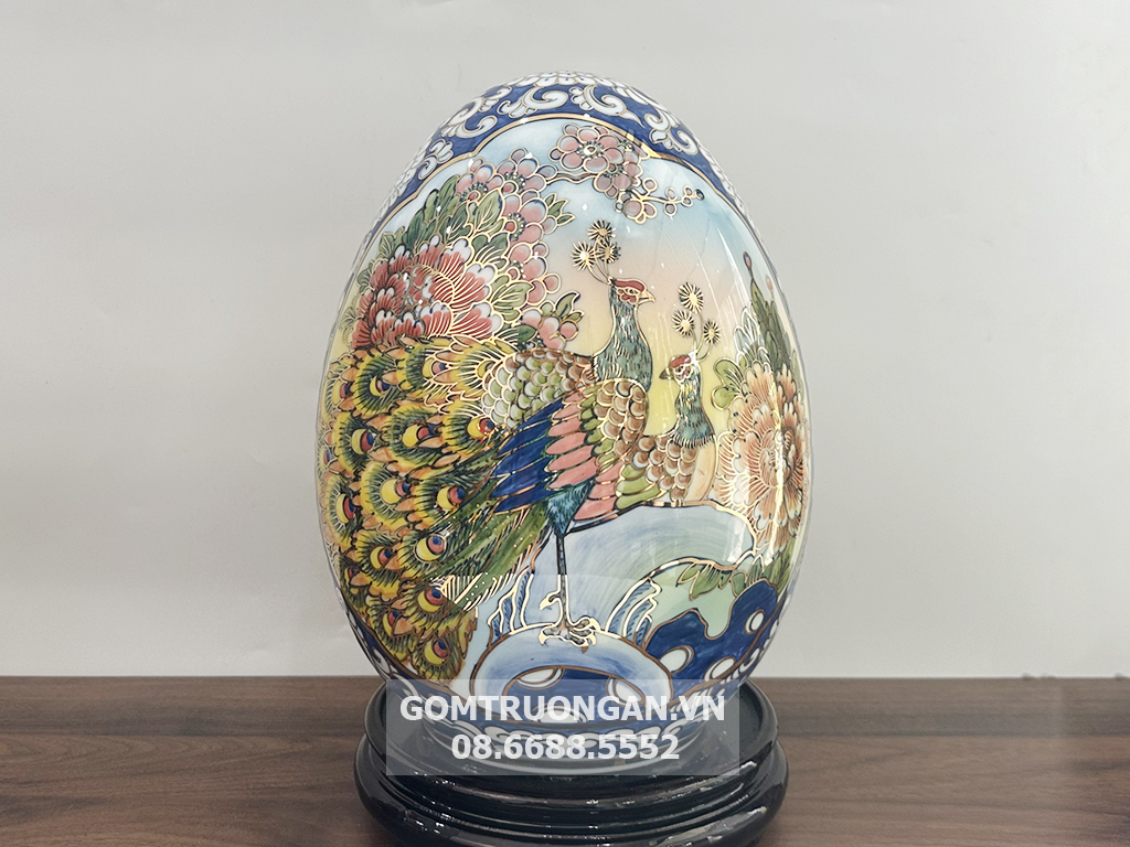 Trứng phong thủy tài lộc Thuận Buồm Xuôi Gió Vinh Hoa Phú Quý 3