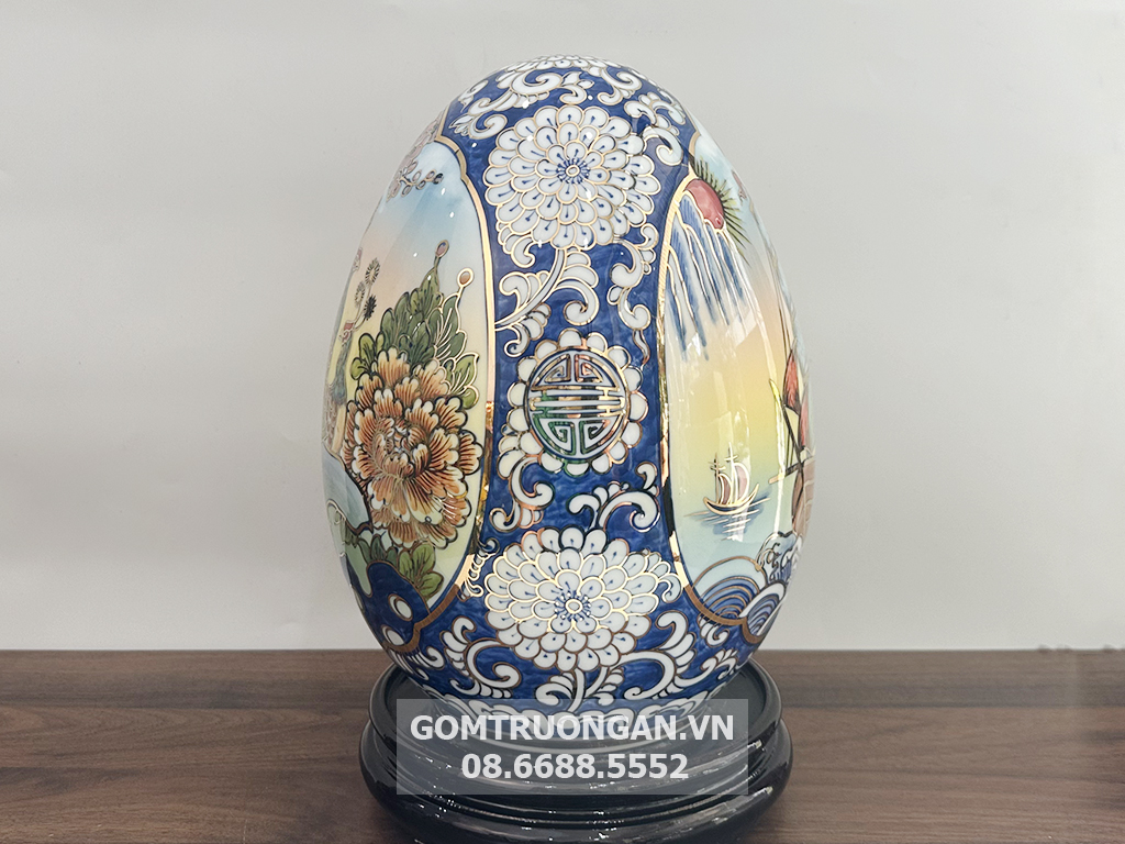 Trứng phong thủy tài lộc Thuận Buồm Xuôi Gió Vinh Hoa Phú Quý 4