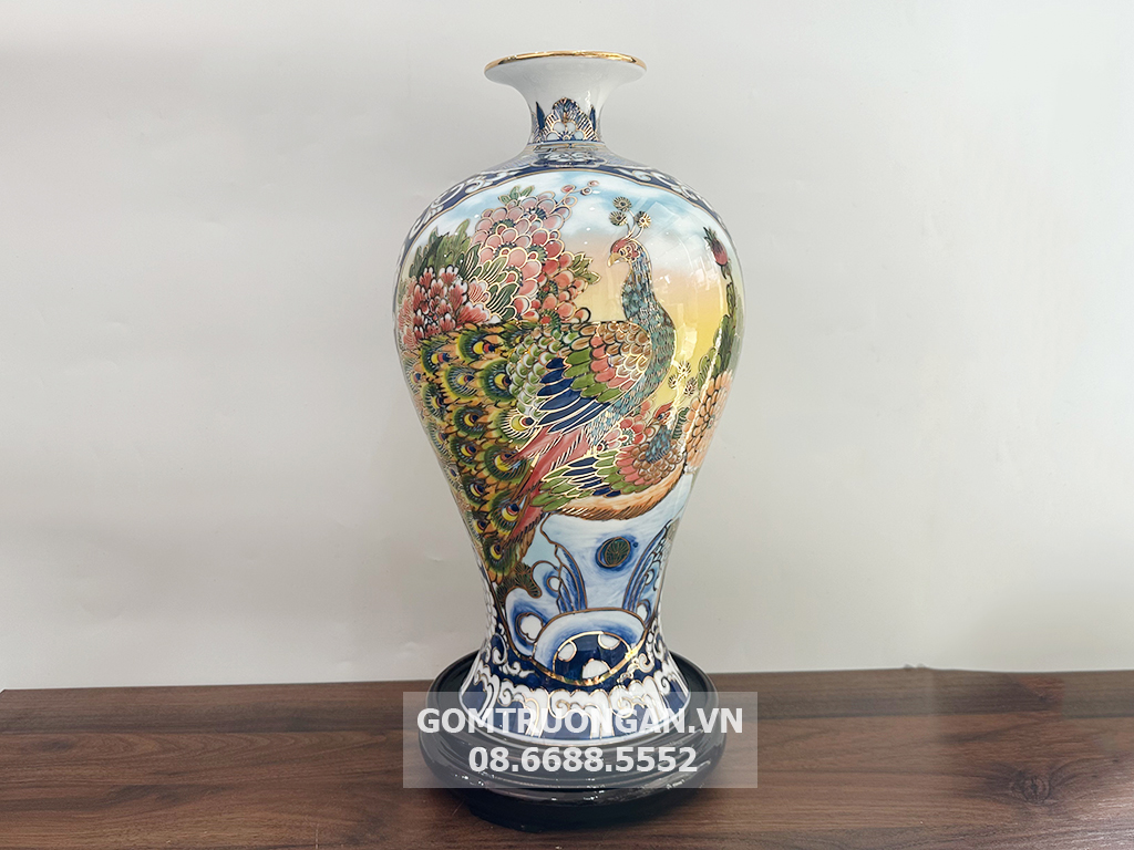 Mai bình tích lộc Thuận Buồm Xuôi Gió Công Danh Phú Quý vẽ vàng 3