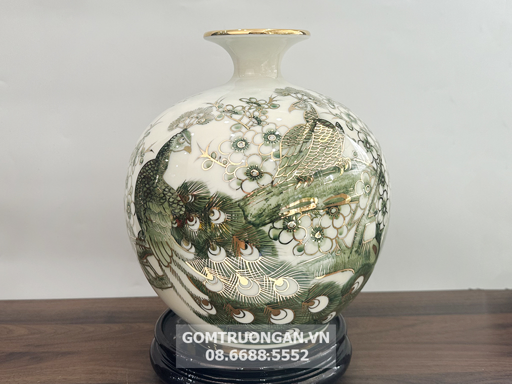 Họa tiết v&agrave; hoa văn b&igrave;nh h&uacute;t t&agrave;i lộc B&aacute;t Tr&agrave;ng