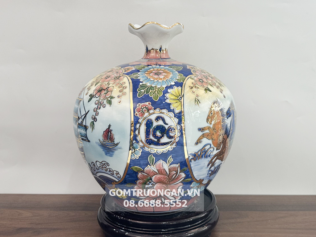 Túi hút tài lộc Thuận Buồm Xuôi Gió Mã Đáo Thành Công 3D 25cm 2