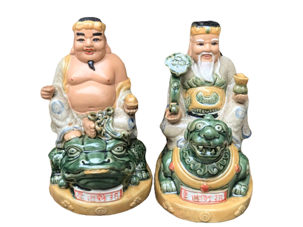 Tượng sứ Thần Tài Thổ tỳ hưu ông cóc cao 26cm 1