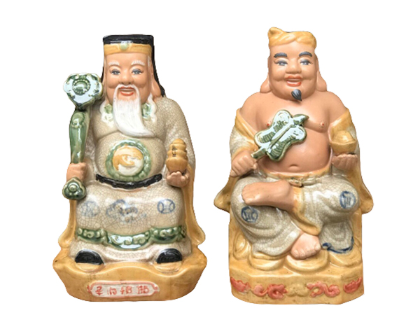 Tượng sứ Thần Tài Thổ Địa bệ ngai mẫu 2 cao 30cm 1