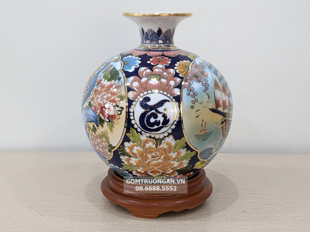 Bình hút tài lộc Thuận Buồm Xuôi Gió Phú Quý Tài Lộc 3D 25cm 4