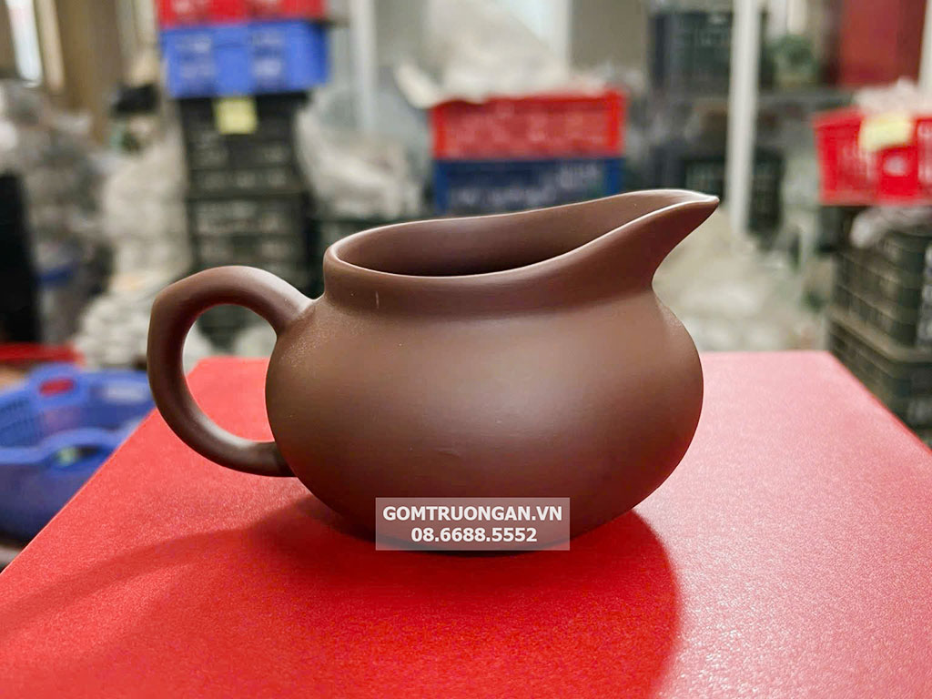 Chén tống tử sa pha trà màu đỏ nghệ nhân 1