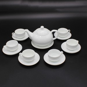 Ấm chén Bát Tràng in logo làm quà tặng mẫu 02