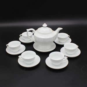 Ấm chén Bát Tràng in logo làm quà tặng mẫu 06