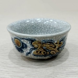 Bát thờ men rạn nổi rồng Trường Xuân