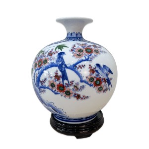 Bình hút tài lộc Thuận Buồm Xuôi Gió Mùa Xuân men màu 30cm