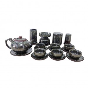 Bộ ấm trà tử sa Lục Thạch nghệ nhân Bát Tràng cao cấp