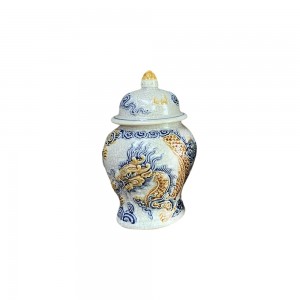 Chóe thờ men rạn nổi rồng cao cấp Trường Xuân S1