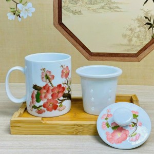 Cốc lọc trà hoa văn 3D cao cấp