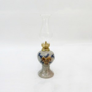 Đèn dầu thờ men rạn nổi Phúc Quý S2