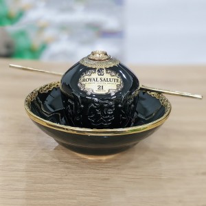 Điếu bát Chivas 21 đen rêu Bát Tràng