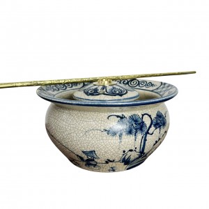 Điếu bát men rạn cổ Câu Cá Lã Vọng